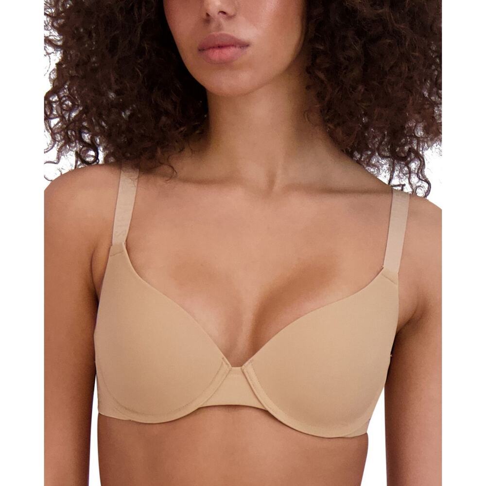 Steve Madden Demi Logo-Strap T-Shirt Bra SM12153 Praline NWT Size 36B
